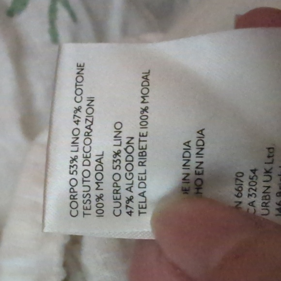 Anthropologie Sumerset Floral Pull-on Cropped Special Edition Pants, XL - Picture 9 of 11